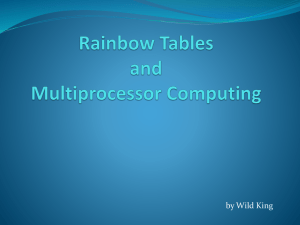 Rainbow Tables Presentation