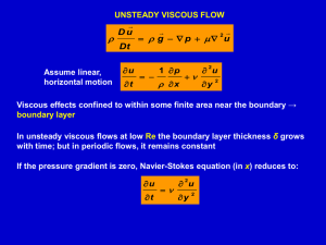 12. Unsteady Viscous Flow (Impulsively Started Plate and