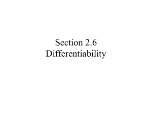 Section 2.6 Differentiability