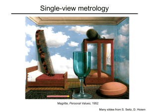single-view metrology lecture