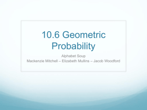 10.6 Geometric Probability