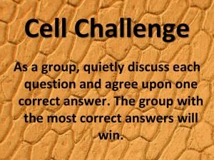 Cell Unit Review Game Part One PowerPoint _PHYSIO_