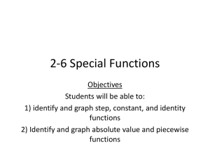 2-6 Special Functions - Lyndhurst School District