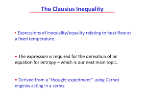 Clausius Inequality
