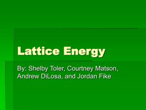 Lattice Energy - coolchemistrystuff