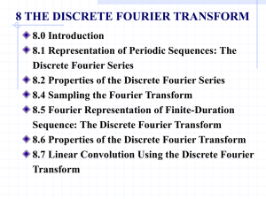 8.6 Properties of the Discrete Fourier Transform