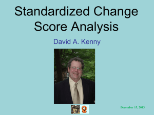 Standardized Change Score Analysis