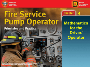 Mathematics for the Driver/Operator