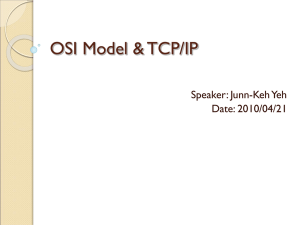 OSI Model & TCP/IP