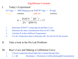 spectrophotometric determination of equilibrium formal report Overview source: laboratory of dr michael evans — georgia institute of technology the equilibrium constant, k, for a chemical system is the ratio of product. spectrophotometric determination of equilibrium formal report Overview source: laboratory of dr michael evans — georgia institute of technology the equilibrium constant, k, for a chemical system is the ratio of product.