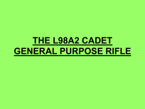 L98A2 Cadet GP Rifle SAA