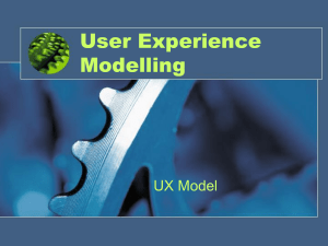 User Experience Modelling