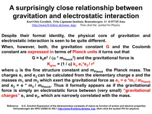A surprisingly close relationship between gravitation and