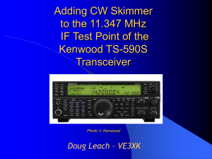 Adding CW Skimmer to the Kenwood TS