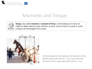 Moments and Torque