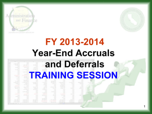 (fy 2013-2014) ye close accruals & deferrals presentation