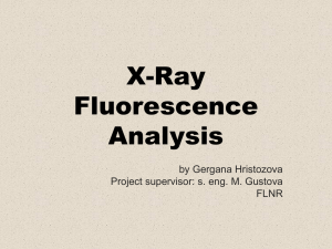 X-Ray Fluorescence analysis