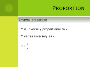 Inverse proportion