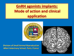 GnRH agonists implants: Mode of action and clinical