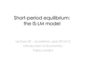20. The IS-LM model