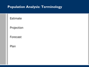 PowerPoint Slides (population projection)