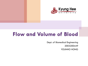 Flow and Volume of Blood