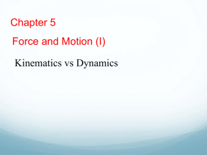Chapter 05 - Force and Motion