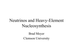 Neutrinos and Heavy Element Nucleosynthesis