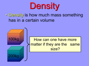 Notes-Density