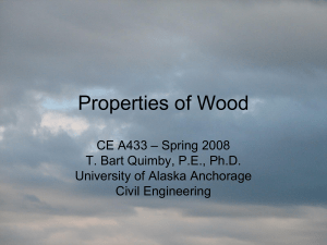 Properties of Wood - Quimby