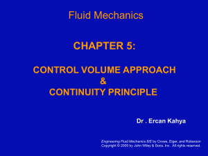 CVE 240 – Fluid Mechanics