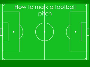 How to mark a football pitch