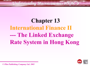 Ch 13 Linked exchange rate system