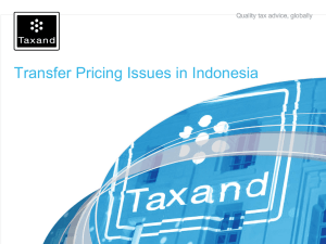 How to select the most appropriate transfer pricing method
