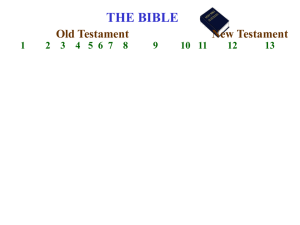 THE BIBLE 1 2 3 4 5 6 7 8