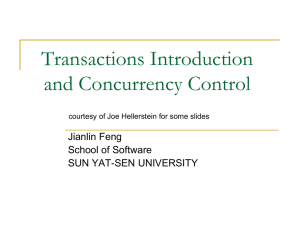 Transaction Management - Sun Yat