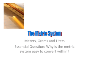The Metric System-2