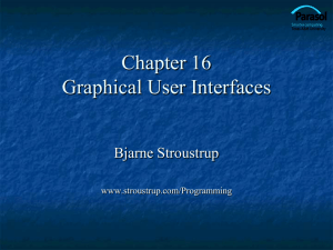 Ch16: Graphical User Interfaces