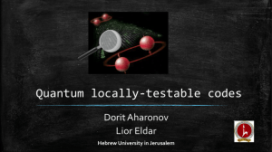 Quantum locally-testable codes