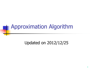 ApproximationAlgorithm