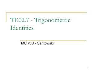 TF.02.7 - Trigonometric Identities