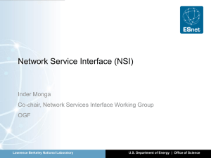 Network Service Interface (NSI)