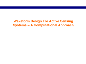 WaveformDesign Overview
