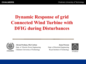 Dynamic Response of grid Connected Wind Turbine with DFIG during