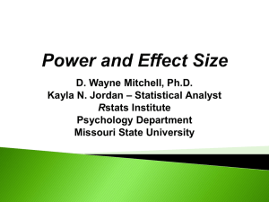 Power Effect Size PowerPoint