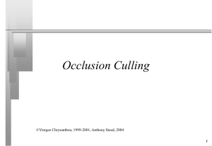 Occlusion culling - UCL Computer Science