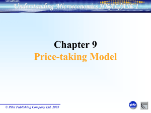 Ch 9 Price-taking model
