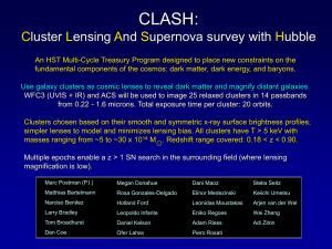 CLASH: Cluster Lensing And Supernova survey with Hubble