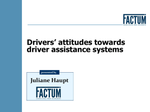 Drivers` attittudes towards assistance systems