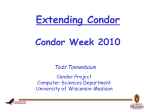 Condor - Computer Sciences Dept. - University of Wisconsin–Madison